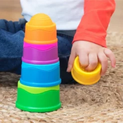 Fat Brain Toys Dimpl Stack Toy - 5 Stacking Cups -Baby Trend Store GUEST 865254a9 7801 4758 8023 e5df82d6e999