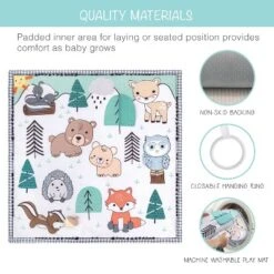 The Peanutshell Woodland 7-in-1 Activity Play Gym & Play Mat For Baby -Baby Trend Store GUEST 867e3273 e71c 4af9 8654 5d51e5e4192f