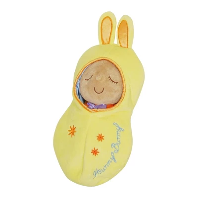 Manhattan Toy Snuggle Pod Hunny Bunny First Baby Doll With Yellow Cozy Sleep Sack 2 Manhattan Toy Snuggle Pod Hunny Bunny First Baby Doll With Yellow Cozy Sleep Sack - Image 2