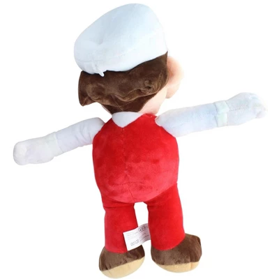 Chucks Toys Super Mario 16 Inch Character Plush | Fire Mario 2 Chucks Toys Super Mario 16 Inch Character Plush | Fire Mario - Image 2
