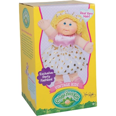 Cabbage Patch Kids Vintage Retro Style Yarn Hair Doll - Original Blonde Hair/Blue Eyes, 16" - Amazon Exclusive - Easy To Open Packaging 5 Cabbage Patch Kids Vintage Retro Style Yarn Hair Doll - Original Blonde Hair/Blue Eyes, 16" - Amazon Exclusive - Easy To Open Packaging - Image 5