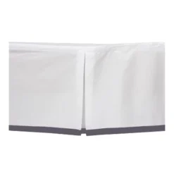 Bacati - MixNMatch Gray Band Crib/Toddler Ruffles/skirt -Baby Trend Store GUEST 9e77aae7 2aba 4ac4 ad27 a9afd23f574e