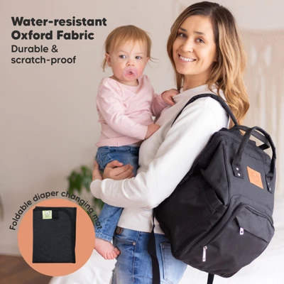 KeaBabies Original Diaper Bag Backpack, Multi Functional Water-resistant Baby Diaper Bags For Girl, Boy 3 KeaBabies Original Diaper Bag Backpack, Multi Functional Water-resistant Baby Diaper Bags For Girl, Boy - Image 3