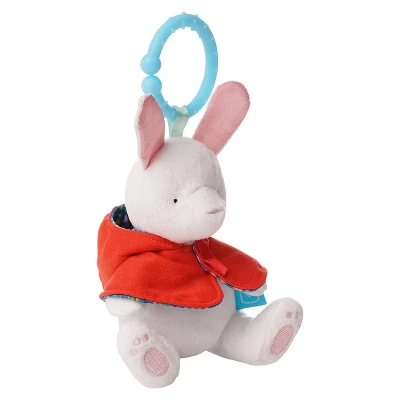 Manhattan Toy Fairytale Rabbit Plush Baby Travel Toy With Chime, Crinkle Ears And Teether Clip-on Attachment 1 Manhattan Toy Fairytale Rabbit Plush Baby Travel Toy With Chime, Crinkle Ears And Teether Clip-on Attachment
