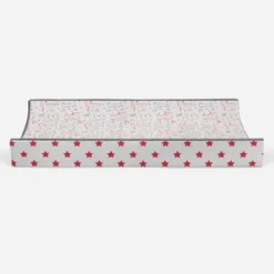 Bacati - Baseball Red/Gray Muslin Changing Pad Cover -Baby Trend Store GUEST a3e9027a 467d 4cda a1e5 6ba83d341510