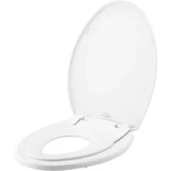 Mayfair By Bemis Little2Big Never Loosens Elongated Plastic Children's Potty Training Toilet Seat With Slow Close Hinge - White -Baby Trend Store GUEST a48d6c88 a605 4b84 ae8c db265ca00950
