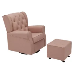 Delta Children® Emma Diamond Tufted Gliding Ottoman -Baby Trend Store GUEST ae201495 dadc 412d 91c7 d9b2b0bfdc4b