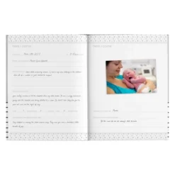 Pearhead Hello Baby, Baby Memory Book - Green