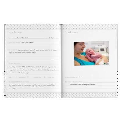 Pearhead Hello Baby, Baby Memory Book - Green 1 Pearhead Hello Baby, Baby Memory Book - Green