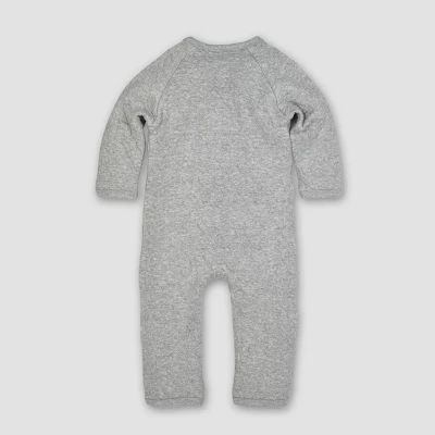 Burt's Bees Baby Burt's Bees Baby® Baby Organic Cotton Quilted Bee Wrap Front Jumpsuit - Heather Gray 1 Burt's Bees Baby Burt's Bees Baby® Baby Organic Cotton Quilted Bee Wrap Front Jumpsuit - Heather Gray