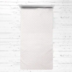 Bacati - Petals Coral Muslin 3 Pc Toddler Bed Sheet Set 100 Percent Cotton