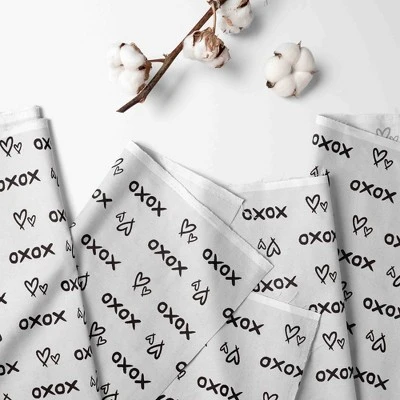 Bacati - Love Black 3 Pc Toddler Bed Sheet Set 1 Bacati - Love Black 3 Pc Toddler Bed Sheet Set