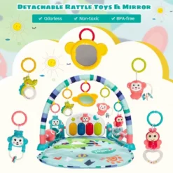 Costway Baby Gym Play Mat Kick & Play Piano Gym Mat Activity Center For Infants Pink -Baby Trend Store GUEST b57d18b0 9ae1 4313 a57d cb5cc4c9f7e9