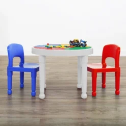 3pc Round Plastic Construction Table With 2 Chairs And Cover Blue/Red/White - Humble Crew 11 3pc Round Plastic Construction Table With 2 Chairs And Cover Blue/Red/White - Humble Crew -Baby Trend Store GUEST b8534c44 8e25 4cfd 9b59 1ae110f1e84b