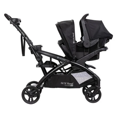 Baby Trend Sit N' Stand Double 2.0 Stroller - Madrid Black 6 Baby Trend Sit N' Stand Double 2.0 Stroller - Madrid Black - Image 6