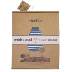 Woolino 4 Season Ultimate Baby Swaddle Wrap, Merino Wool, 2 Months - 2 Years, Navy Blue