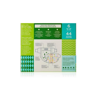 Babyganics Disposable Diapers Box - Size 6 - 44ct 1 Babyganics Disposable Diapers Box - Size 6 - 44ct