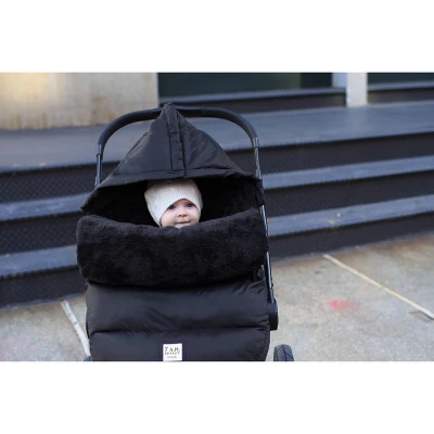 7AM Enfant PlushPOD Multi-Seaonal Footmuff - Black S/M 3 7AM Enfant PlushPOD Multi-Seaonal Footmuff - Black S/M - Image 3