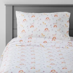 Unicorn Cotton Kids' Sheet Set - Pillowfort™ -Baby Trend Store GUEST cad551e2 006e 4686 a716 d5d65a113198