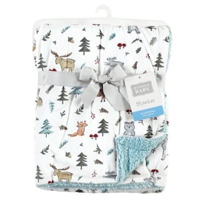 Hudson Baby Unisex Baby Plush Blanket, Woodland Friends, One Size 1 Hudson Baby Unisex Baby Plush Blanket, Woodland Friends, One Size