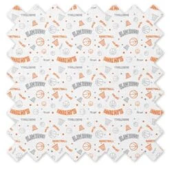 Bacati - Boys Basketball Muslin Orange Gray 10 Pc Crib Bedding Set With 4 Swaddling Blankets -Baby Trend Store GUEST d115f5e7 9ee4 48ef acad 57ce16df226a