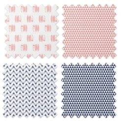 Bacati - Olivia Coral/Navy Muslin Buck/Feathers/Triangles Swaddling Blankets Set Of 4 7 Bacati - Olivia Coral/Navy Muslin Buck/Feathers/Triangles Swaddling Blankets Set Of 4 -Baby Trend Store GUEST d555310c 0a9a 41ab 9c30 dd5c7fa04bf4