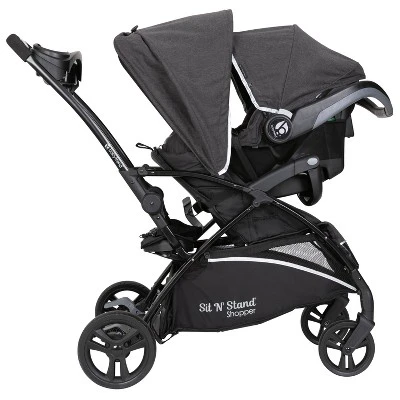 Baby Trend Sit N' Stand 5-in-1 Shopper Stroller Travel System - Gray 3 Baby Trend Sit N' Stand 5-in-1 Shopper Stroller Travel System - Gray - Image 3