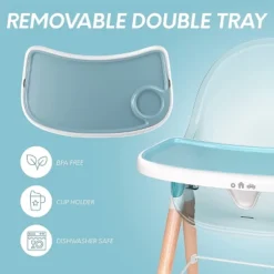 Children Of Design Adjustable & Reclining 6-in-1 Deluxe Wooden High Chair For Babies & Toddlers -Baby Trend Store GUEST d9db870e 7393 486e 947e 5ca9442cc0ff