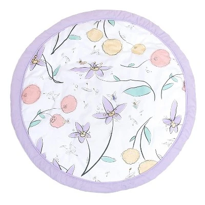 JumpOff Jo - Round Baby Floor Mat For Tummy Time, Play, And More, 36" Diameter - Fairy Blossom 6 JumpOff Jo - Round Baby Floor Mat For Tummy Time, Play, And More, 36" Diameter - Fairy Blossom - Image 6