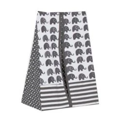 Bacati - Elephants White/Gray 10 Pc Crib Bedding Set With 2 Crib Fitted Sheets -Baby Trend Store GUEST e436fe7f 3230 4a8b b111 2941b1683968