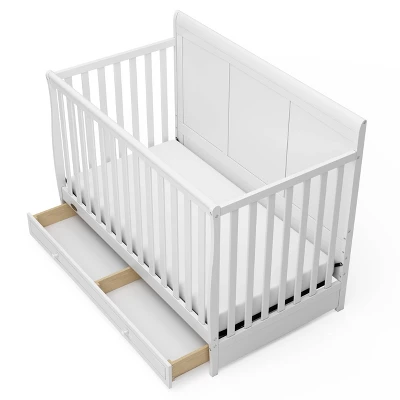 Graco Asheville 5-in-1 Convertible Crib With Drawer - White 5 Graco Asheville 5-in-1 Convertible Crib With Drawer - White - Image 5