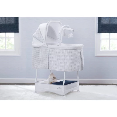Delta Children Serta IComfort Hands-Free Auto-Glide Bedside Bassinet Portable Crib Features Silent Smooth Gliding Motion That Soothes Baby - Cameron 1 Delta Children Serta IComfort Hands-Free Auto-Glide Bedside Bassinet Portable Crib Features Silent Smooth Gliding Motion That Soothes Baby - Cameron