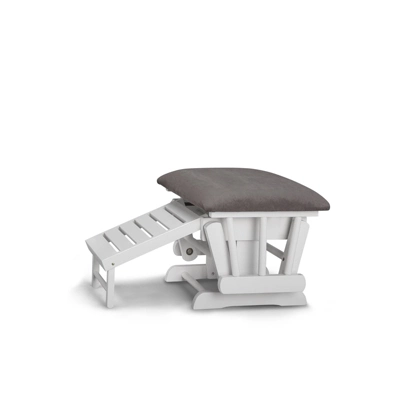 Graco Parker Semi-Upholstered Glider And Nursing Ottoman - White/Gray 2 Graco Parker Semi-Upholstered Glider And Nursing Ottoman - White/Gray - Image 2