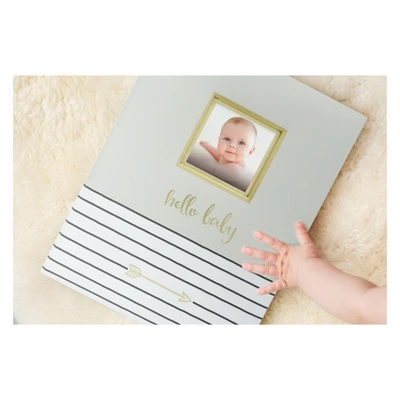 Pearhead Hello Baby, Baby Memory Book - Green 5 Pearhead Hello Baby, Baby Memory Book - Green - Image 5