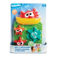 Kidoozie Spill N' Spin Buddies, Bathtub Toys For Children Ages 12 Months And Older