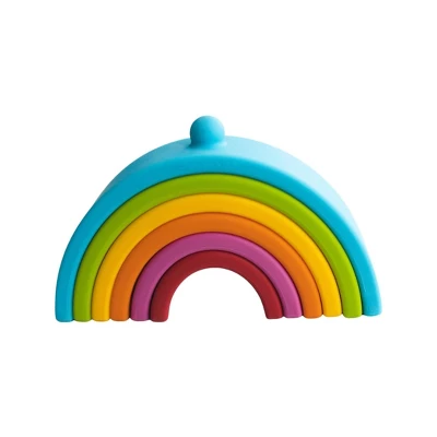Chewbeads Stacker Teether - Rainbow 1 Chewbeads Stacker Teether - Rainbow