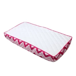 Bacati - MixNMatch Pink White Changing Pad Cover -Baby Trend Store GUEST fa38d68a dd4b 407e 9803 3adda81d7648