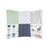 Navy & Mint Woodsy Bedding Set (Toddler) - Sweet Jojo Designs