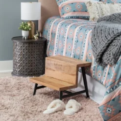 Gertie Bed Steps - Linon -Baby Trend Store GUEST ff561fb9 ec29 4222 830d f4373f535ae8